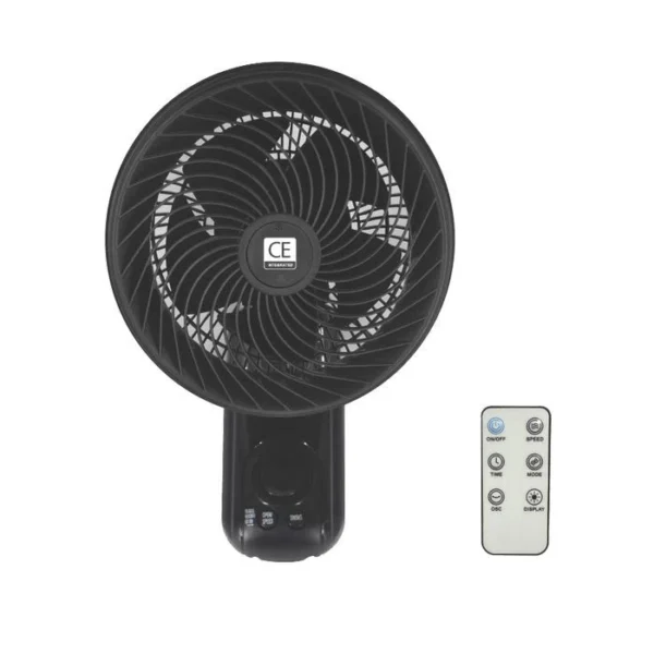 sg-11134201-8262f-mma4snoh6cxv67.webp CE Integrated CE09 TFWR Turbo Wall Fan With Remote 9 90W AC Motor Black